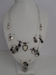 22' Multi Strand Wire Necklace By Lane Bryant