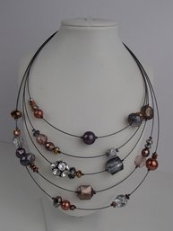 20' Multi Strand Wire Necklace