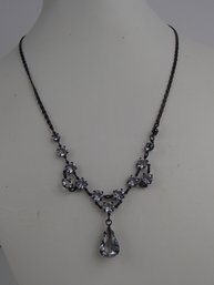 Dainty Rhinestone With Clear Pendant By 1928