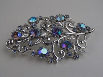 Vintage Coro Rhinestone Brooch