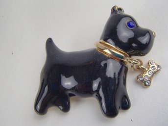 Enameled Scottie Dog Pin