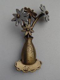 Vintage Floral Pin By JJ