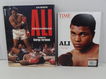 Muhammad Ali Time Magazine And Hardback Book Forward By George Foreman