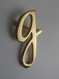 Vintage Letter G Pin