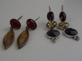 Two Vintage Dangle Earrings