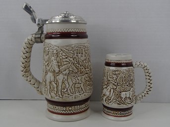 Avon Cattle Drive Stage Coach Chuck Wagon Stein Set