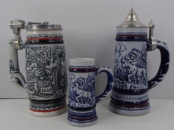 Avon Union Pacific Orient Express Stein And Mountain Goat, Condor Stein Set
