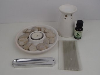 Aromatherapy Sage And Lemon Grass  Aroma Oil And Incense Sticks
