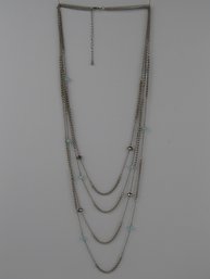 36' Glass Beaded Multistrand Necklace