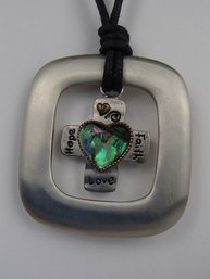 26' Hope Faith And Love Necklace