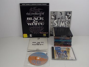 Vintage Computer Games Including Black & White, Sims, Pinball And More