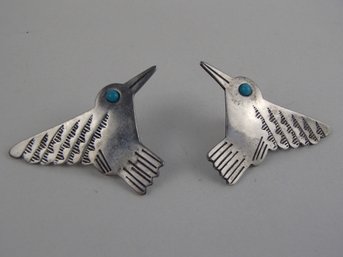 1988 Southwestern Bird Earrings By JJ