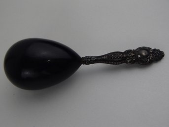 Antique Sterling Silver Handled Wood Darner