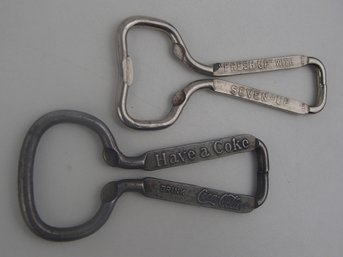 Coca-cola And Seven Up Bottle Cap Openers