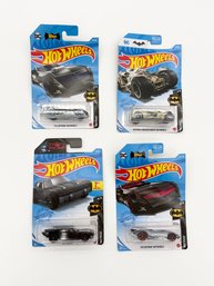Four Sealed Hot Wheels Batman Batmobile Die-Cast Cars
