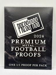 GUARANTEED 1/1!!  2024 PRESSPASS PREMIUM METAL FOOTBALL PROOFS PACK
