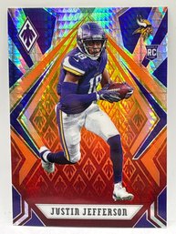 2021 PANINI PHOENIX JUSTIN JEFFERSON FIRE BURST SP ROOKIE CARD