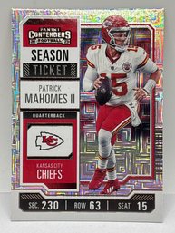 2023 PANINI CONTENDERS #51 PATRICK MAHOMES SEASON TICKET SILVER MOJI