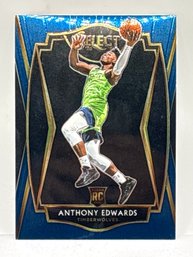 2021 PANINI SELECT PREMIER LEVEL ANTHONY EDWARDS ROOKIE CARD
