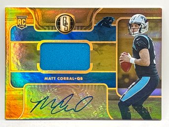 102/199!! 2022 PANINI GOLD STANDARD RPA MATT CORRAL AUTHENTIC MEMORABILIA PATCH AUTOGRAPHED ROOKIE CARD