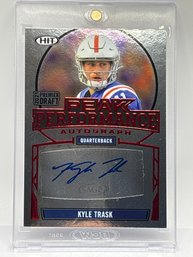 2021 SAGE PEAK PERFORMANCE KYLE TRASK PREMIER DRAFT AUTOGRAPHED ROOKIE CARD