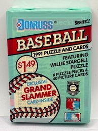 1991 DONRUSS BASEBALL SERIES 2 GIANT 40 CARD & 6 PUZZLE CARDS PACK
