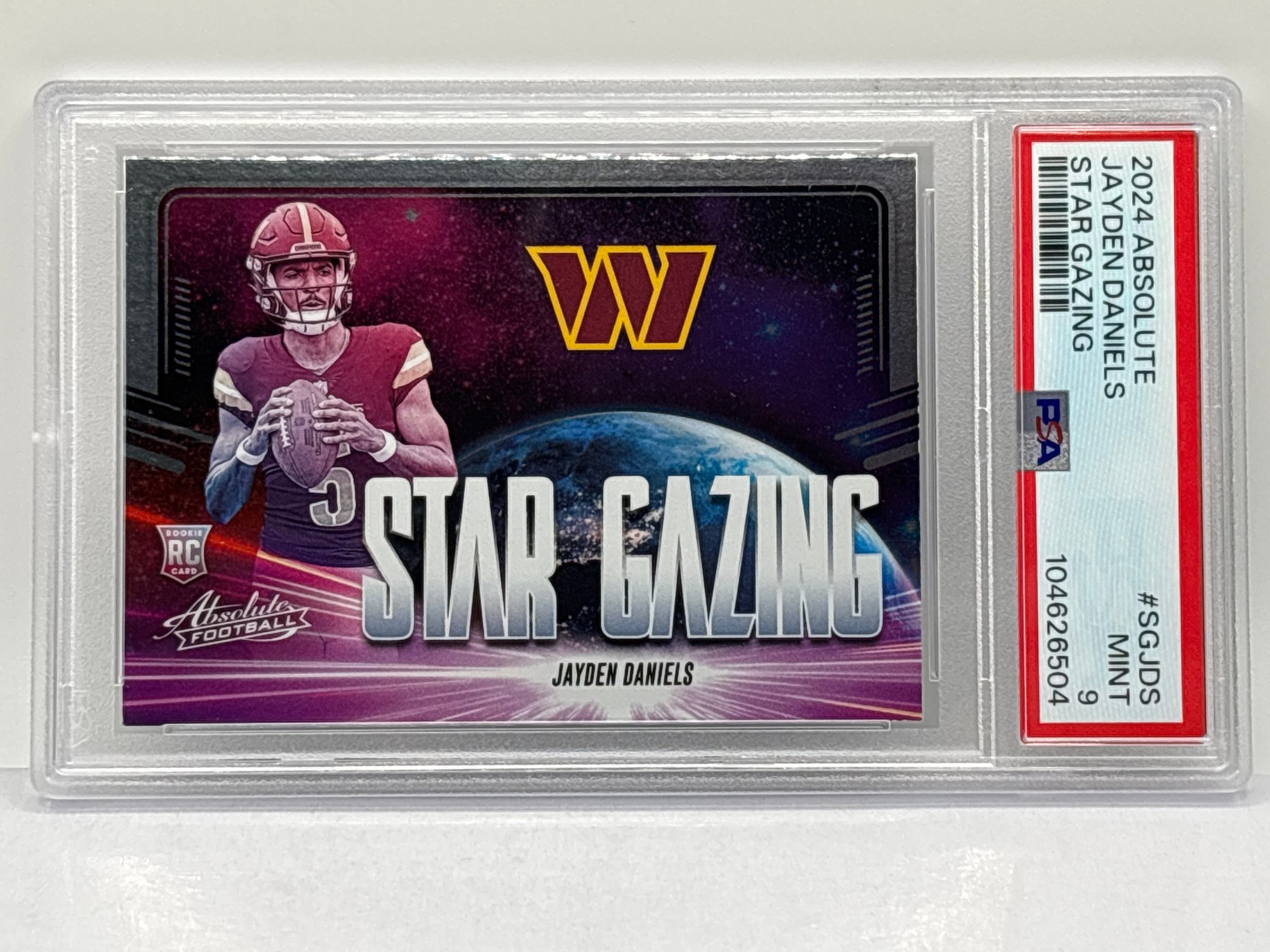 2024 PANINI ABSOLUTE JAYDEN DANIELS STAR GAZING INSERT ROOKIE CARD GRADED  PSA MINT 9 #28398 | Auctionninja.com