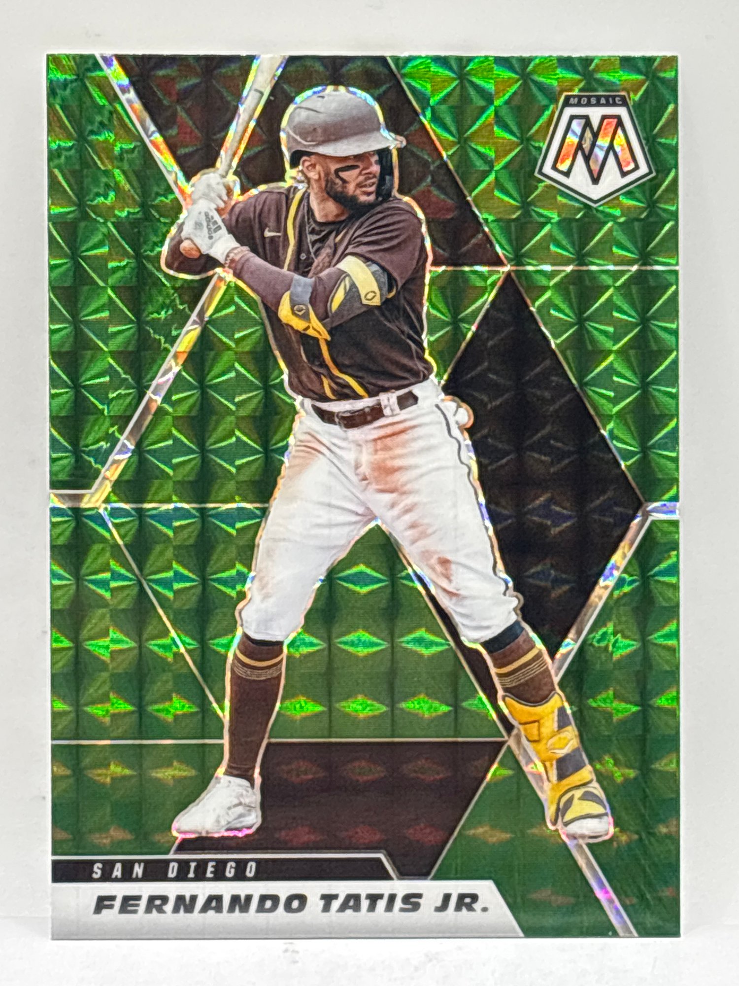 2021 PANINI MOSAIC FERNANDO TATIS JR GREEN PRIZM HOLO SP #30367