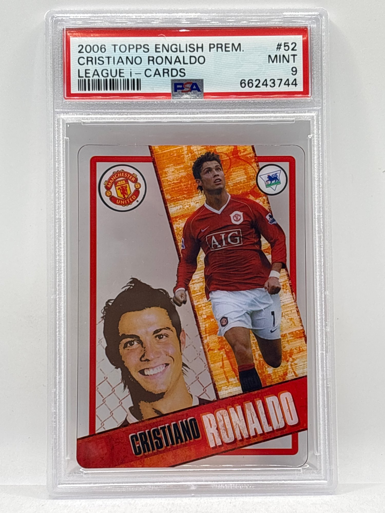 Prem Cards $400 ULTRA RARE 2006 TOPPS ENGLISH PREM CRISTIANO RONALDO LEAGUE I ...