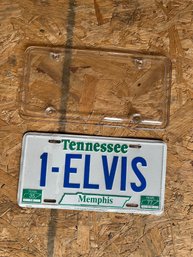 Elvis License Plate With Cover