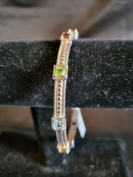 Sterling Bracelet With Stones