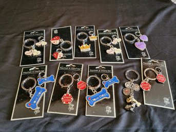Doggie Keychain And Charm Set