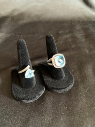 Sterling Blue Topaz Rings