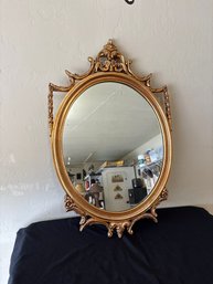 Gilded Oval Mirror