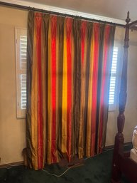 Pair Of Drapery Panels With Rod