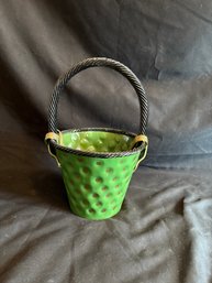 Painted Metal Basket