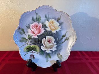 Lefton Hand Painted Plate