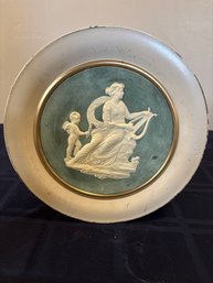 Vintage Erato Greek Muse Of Love Tin