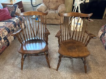 Nichols Ans Stone Fiddleback Windsor Chairs