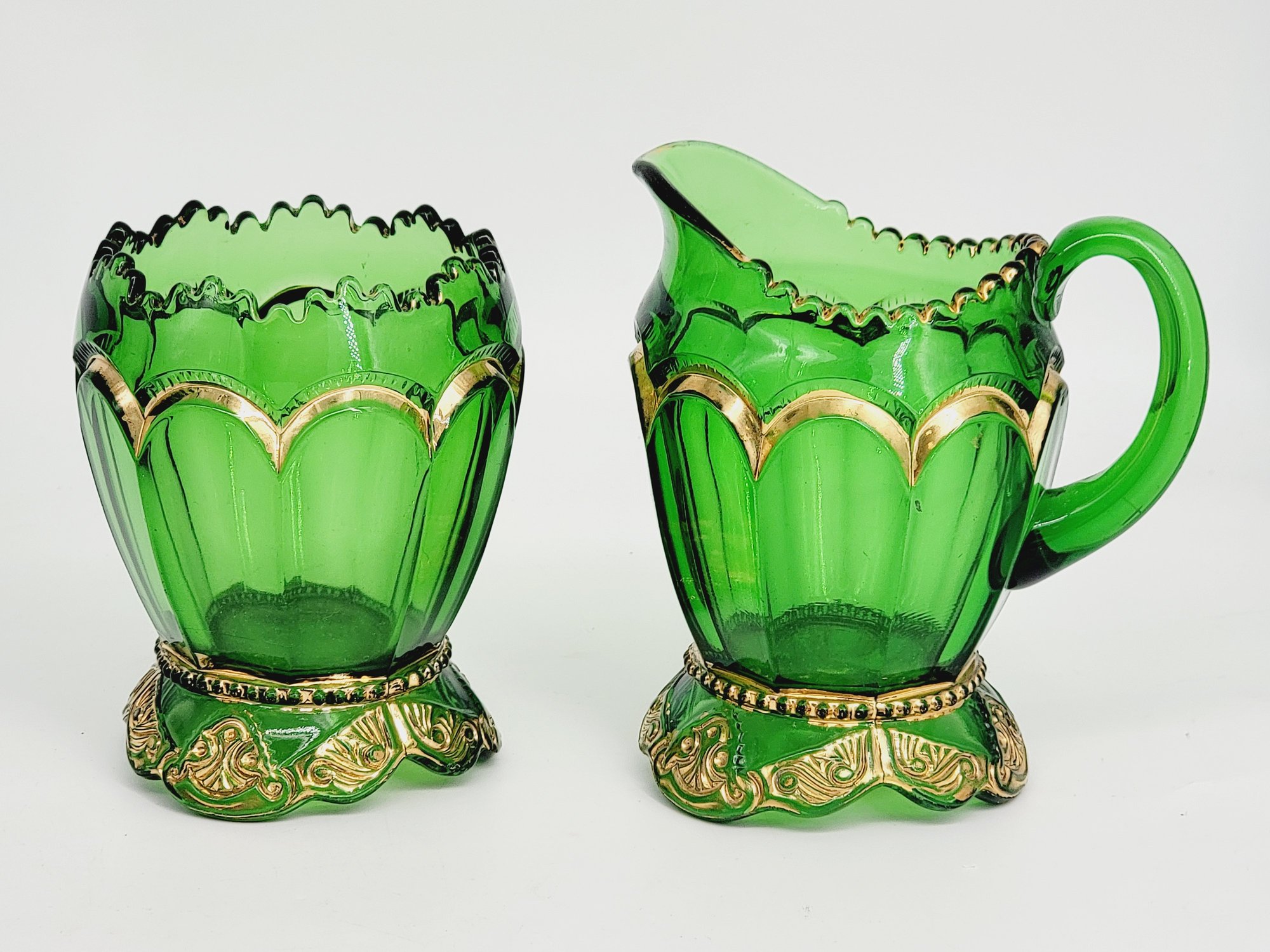 1880s Victorian Glass EMPRESS Pattern By Riverside Glassworks Cream ...