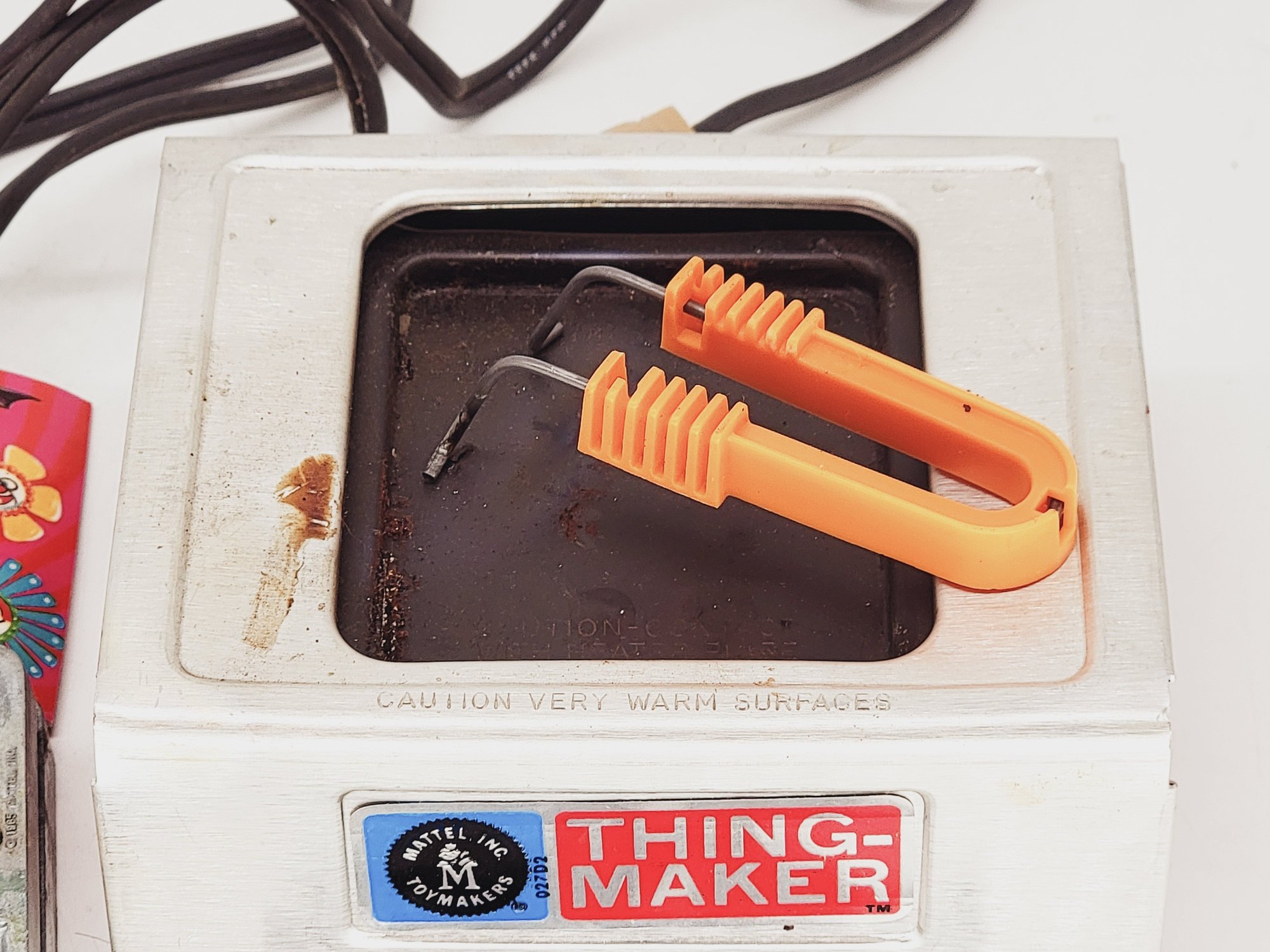 Thingmaker Machine 1967 Mattel Toys Make And Play Plastigoop Thingmaker Heat Unit With 6 ...