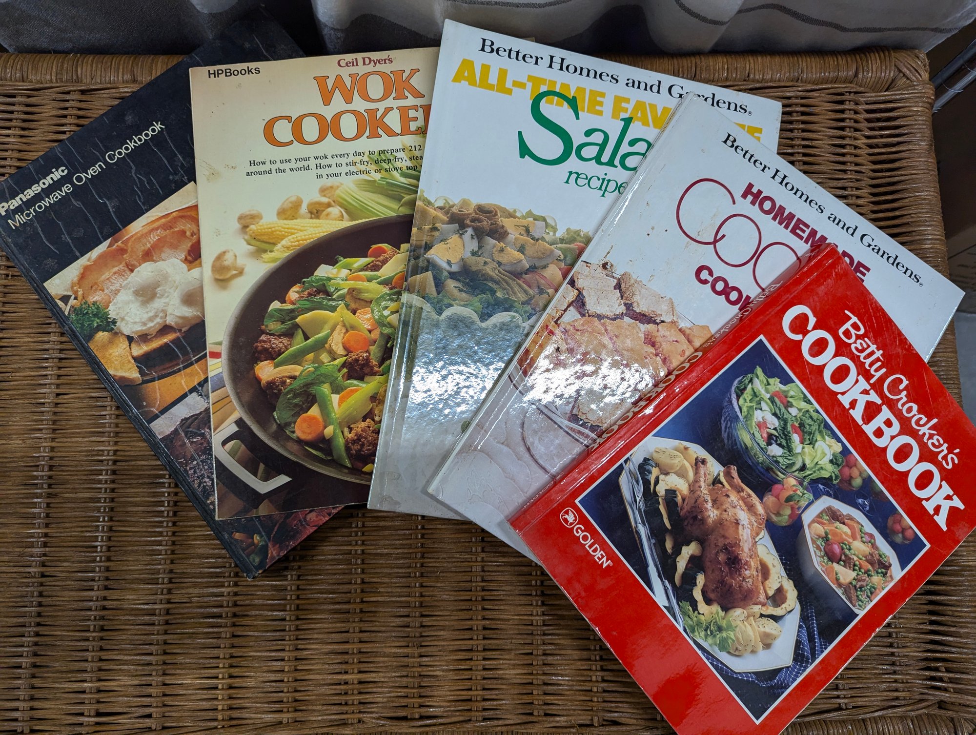 Five-Piece Vintage Cookbook Stack- Betty Crocker Better Homes And ...