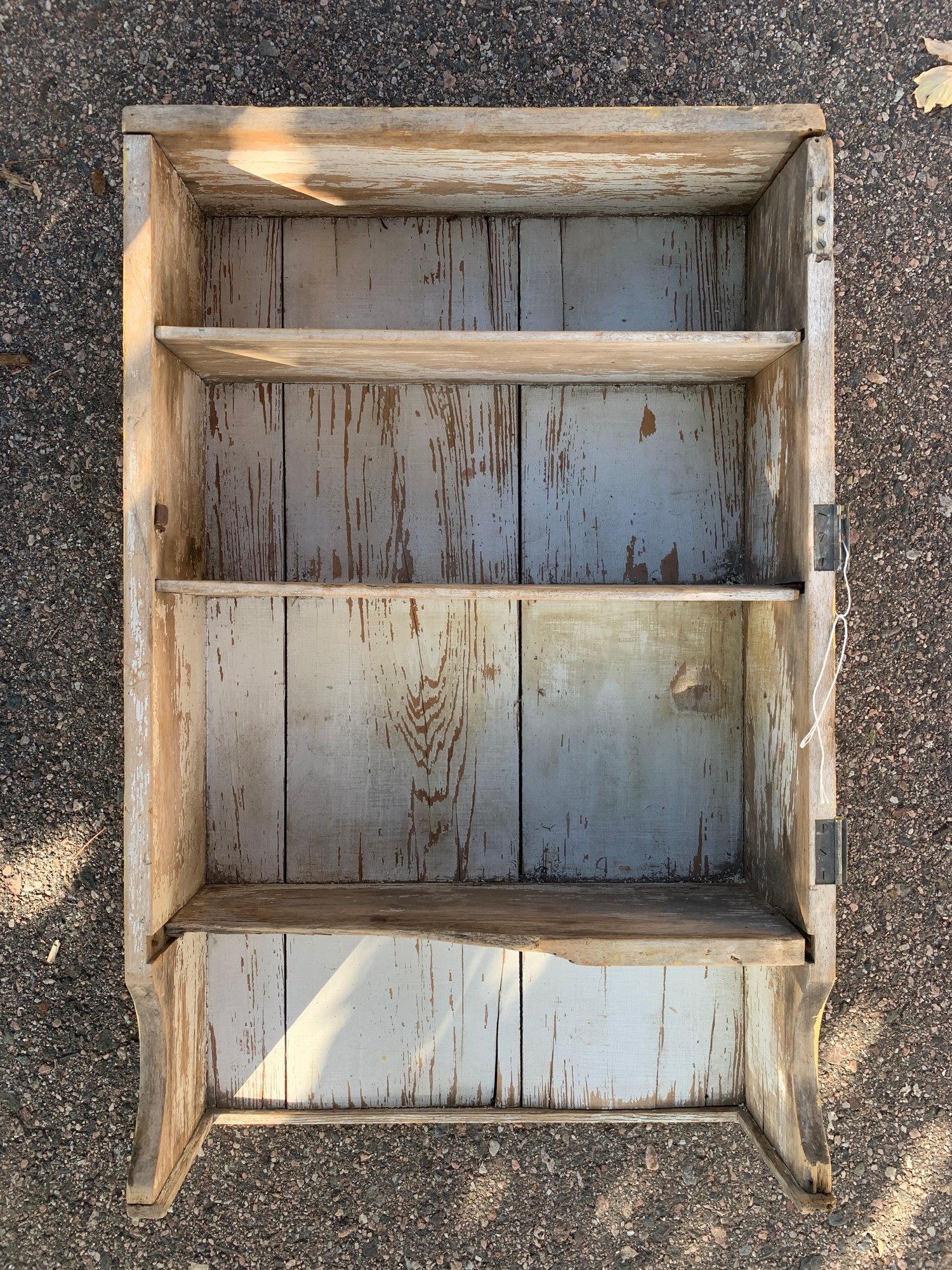 Antique Rustic Wood Shelf 19 X 6 X 30 #6738 | Auctionninja.com