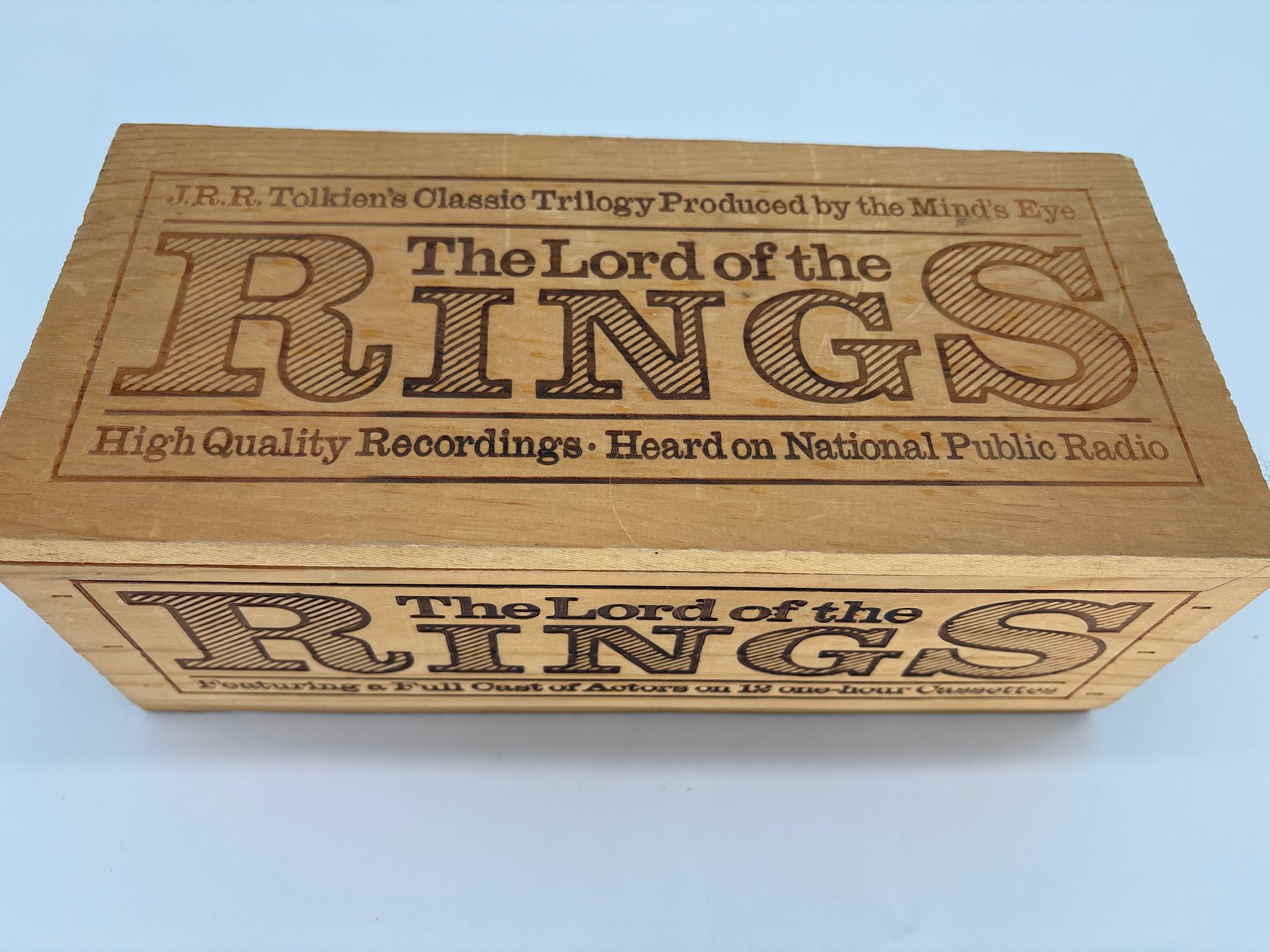 Lord Of The Rings Cassette Set In Wood Box #16468 | Auctionninja.com