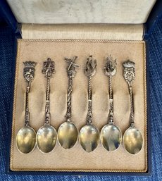 Antique  Sterling Demitasse Boxed Set