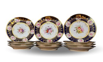 Circa 1820 Chamberlains Worcester Cabinet Plates (12)