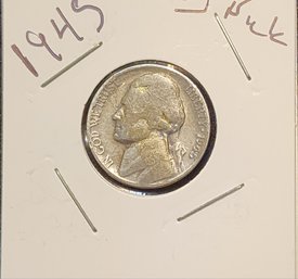 U S Currency 1945 Jefferson Nickel
