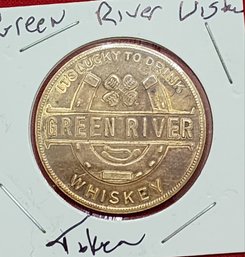 Rare Green River Whiskey Token Outstanding Condition