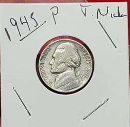 U S Currency 1945 P Jefferson Nickel Clear Date Excellent Condition
