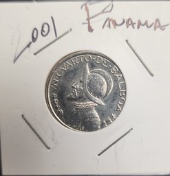 2001 Panamanian Coin Believed To Be Silver